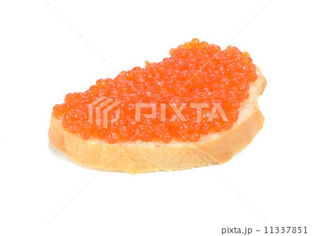 sandwich with red caviar 11337851
