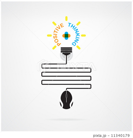 Creative light bulb idea and positive thinking concept Creative light bulb idea and positive thinking concept 11340179