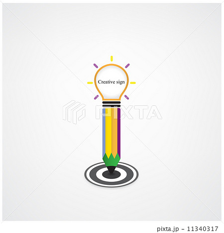 Creative light bulb Idea concept background 11340317