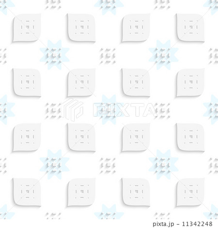 White small rectangle gropes and perforated leaves seamless White small rectangle gropes and perforated leaves seamless 11342248