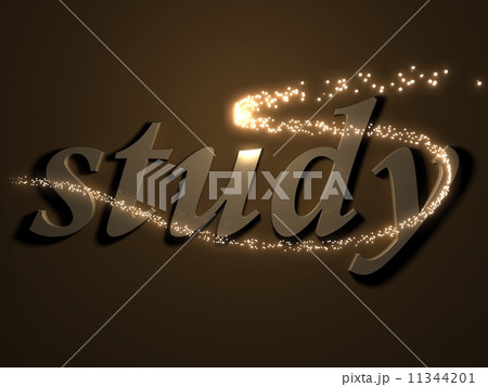 study - 3d inscription with luminous line with spark 11344201