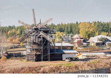 Windmill. Nizhnaya Sinyachikha. Russia 11348292