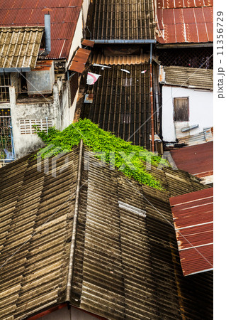 Rusty Zinc grunge roof 11356729