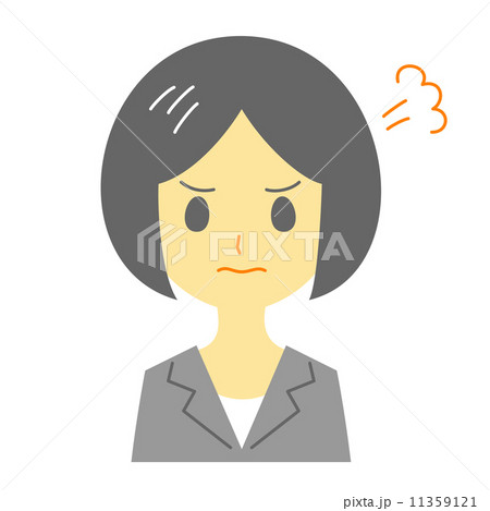 スーツの女性　怒り 11359121