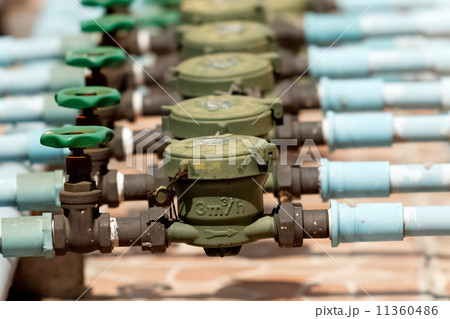 Rusted Water Valves and Old Water meters Rusted Water Valves and Old Water meters 11360486