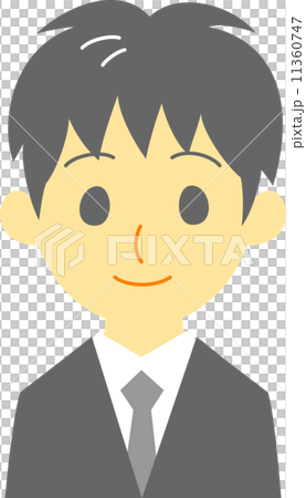 Suit male front 11360747