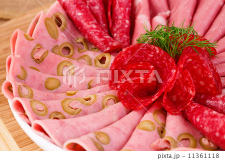 Salami, mortadella and bacon Salami, mortadella and bacon 11361118