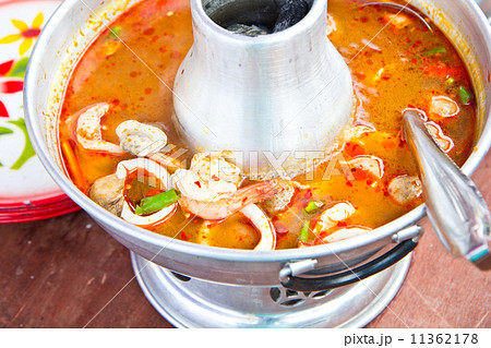 Tom Yam Koong - Thai spicy shrimp soup 11362178