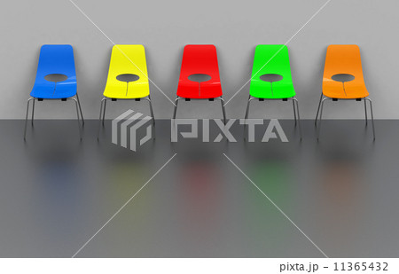 colorful chair row 11365432