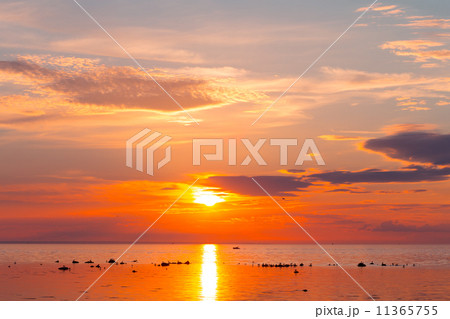 boat at sunset 11365755
