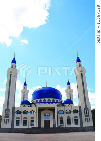Landscape with Islam temple of the South Russia 11367129