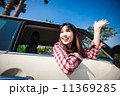 Girl Driving Car  11369285