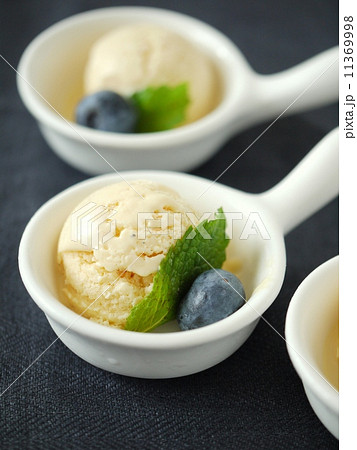 プチデザート ~バニラアイス~ (背景紺) プチデザート ~バニラアイス~ (背景紺) 11369998