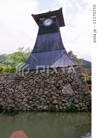 時計台と石垣(兵庫県出石) 時計台と石垣(兵庫県出石) 11370350