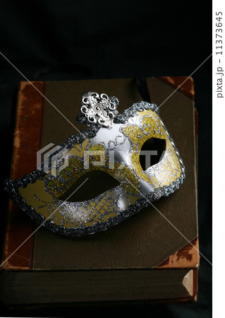 Venetian mask and old book 11373645
