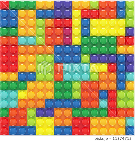 Colorful Lego Setのイラスト素材