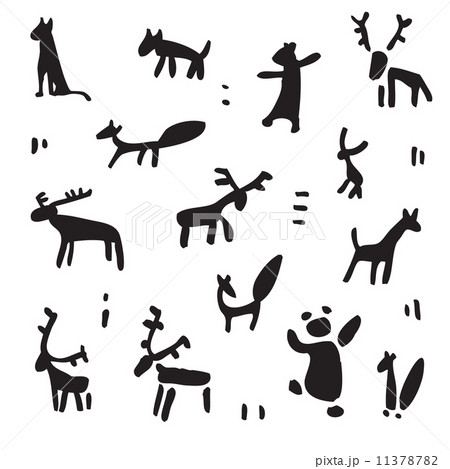 Siberia. Primitive painting set. 11378782