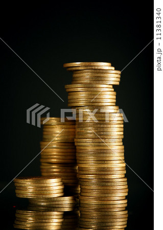 coins on black coins on black 11381340