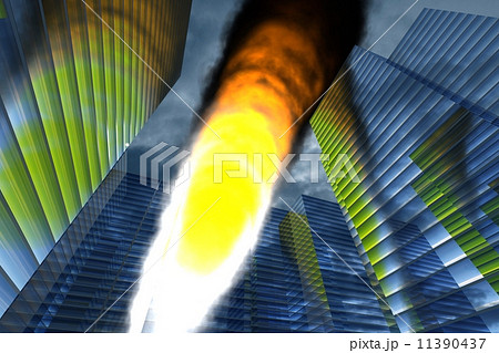 skyscrapers in fire 11390437