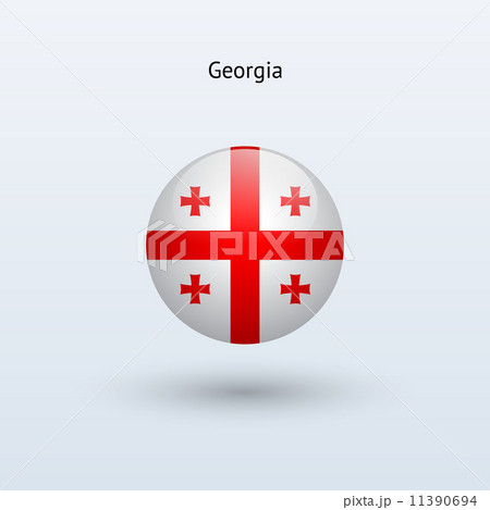 Georgia round flag. Vector illustration. 11390694