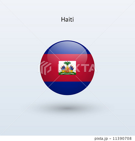 Haiti round flag. Vector illustration. Haiti round flag. Vector illustration. 11390708