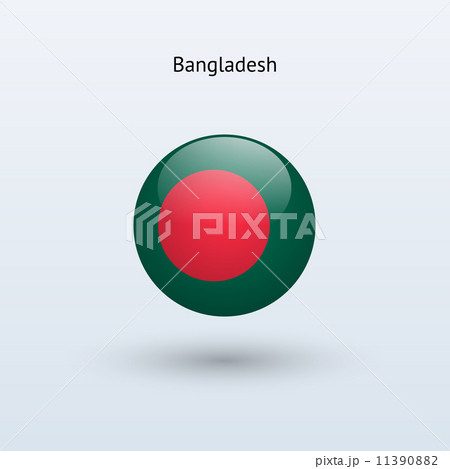Bangladesh round flag. Vector illustration. 11390882