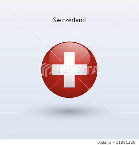 Switzerland round flag. Vector illustration. 11391229