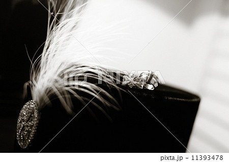 Wedding Rings Black & White 11393478