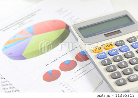 Finance statement with calculator Finance statement with calculator 11395315