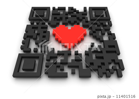 QR-code with heart 11401516