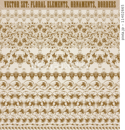 Horizontal elements decoration vector 11402665