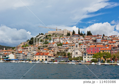 Sibenik, Croatia view from the sea 11403086