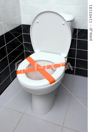 Do not throw trash in toilet 11403181