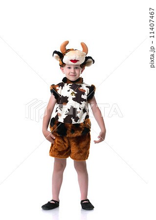 Image of cute little boy posing in goby suit 11407467