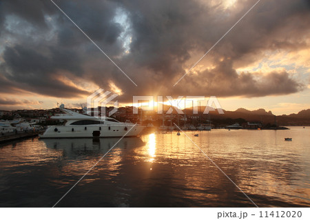 Porto Rotondo harbor in Sardinia, Costa Smeralda, Italy 11412020