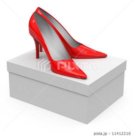 the red high heels 11412210