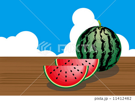夏の縁側のイラスト素材