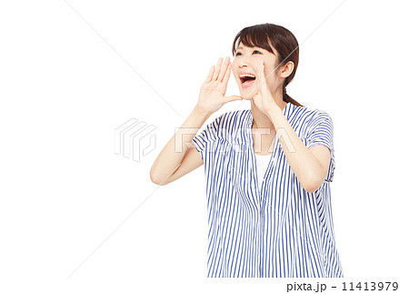 呼びかける女性 呼びかける女性 11413979