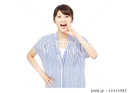 呼びかける女性 呼びかける女性 11413983