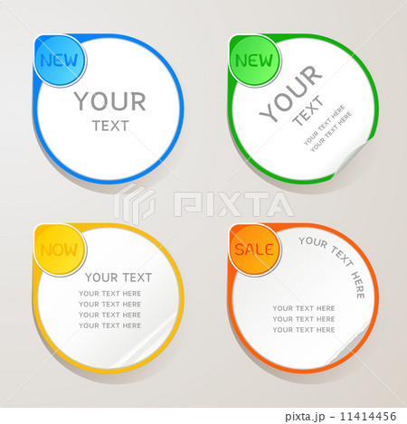 Sticker paper colors set 11414456