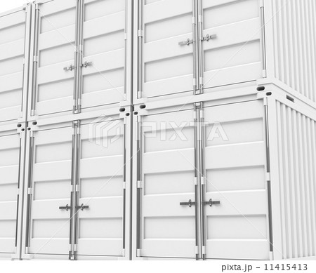 The white containers The white containers 11415413