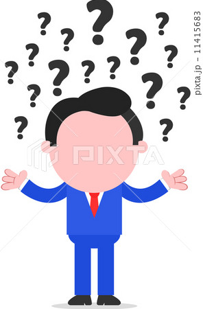 Businessman With Question Marks Businessman With Question Marks 11415683