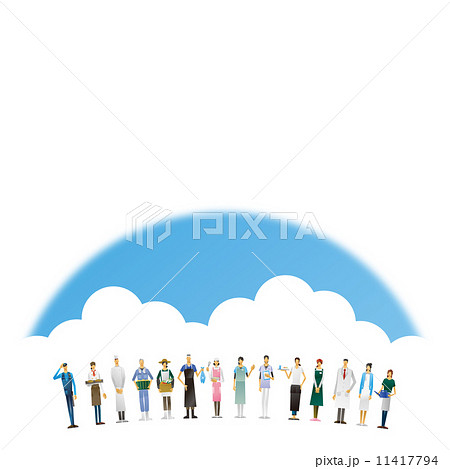 人々　大勢　人物　職業　職種 11417794