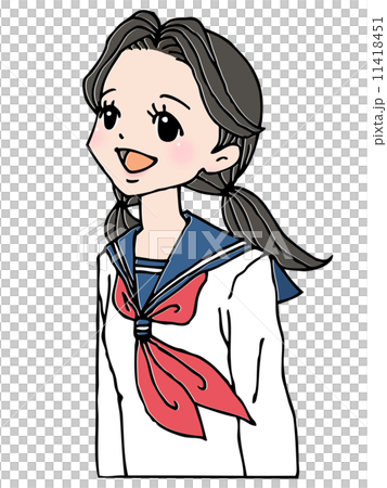 爽やか女子学生 11418451