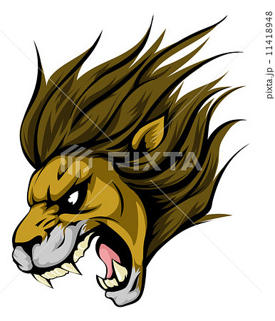 Lion Mascot Characterのイラスト素材