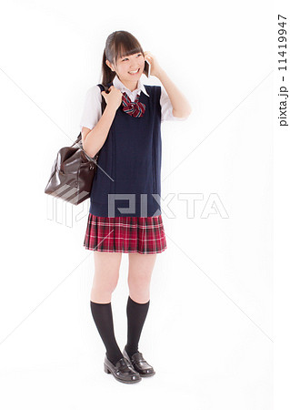 制服を着た可愛らしい女子校生 制服を着た可愛らしい女子校生 11419947