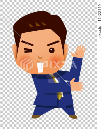 紹介するビジネスマン 11422359