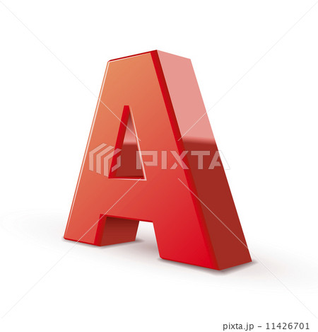 3d red letter A 3d red letter A 11426701
