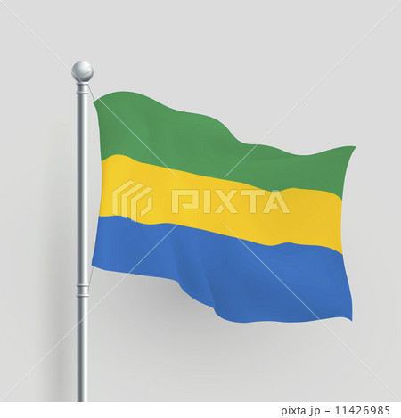 3d vector Gabon flag 11426985