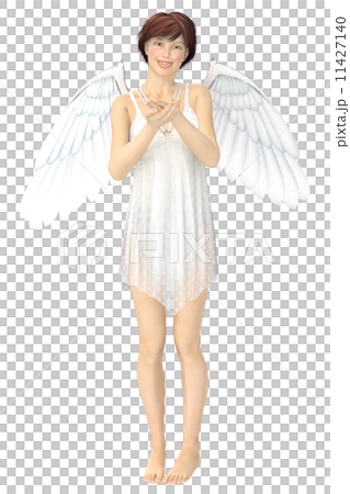 發出一個天使的手 插圖素材 圖庫